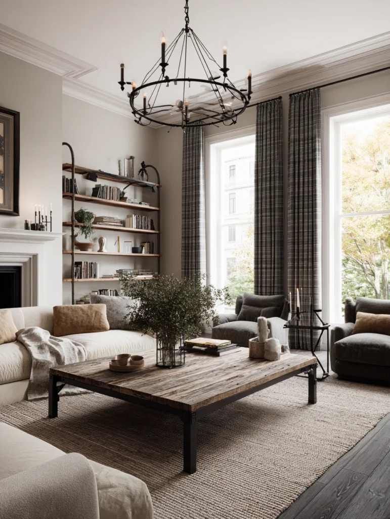 Aesthetic Scottish Living Room Ideas: Iron and Metal Accents