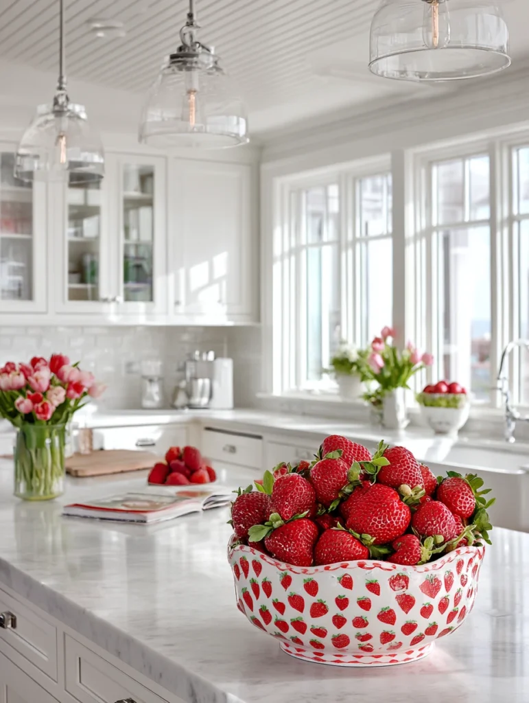 Strawberry Kitchen Decor Ideas: Strawberry Fruit Bowl