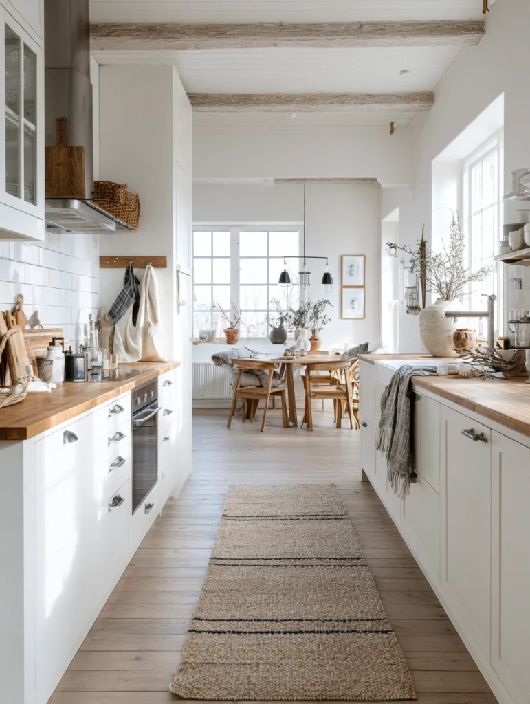 Scandinavian Kitchen Design Ideas: Add Texture with Textiles