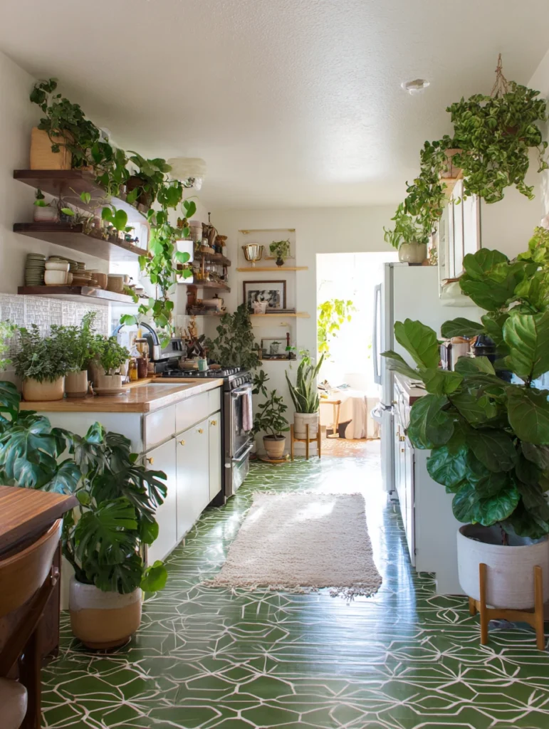 Mid-Century Modern Kitchen Ideas: Incorporate Plants and Natural Elements