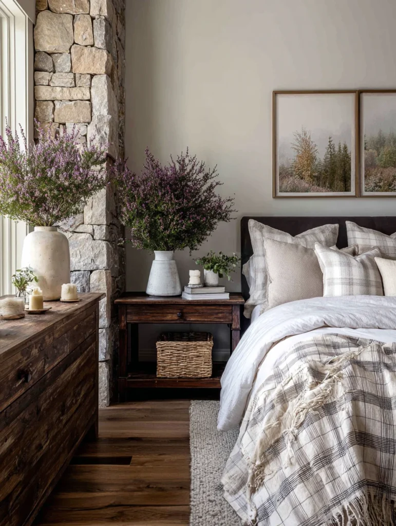 Aesthetic Scottish Bedroom Ideas: Botanical Elements