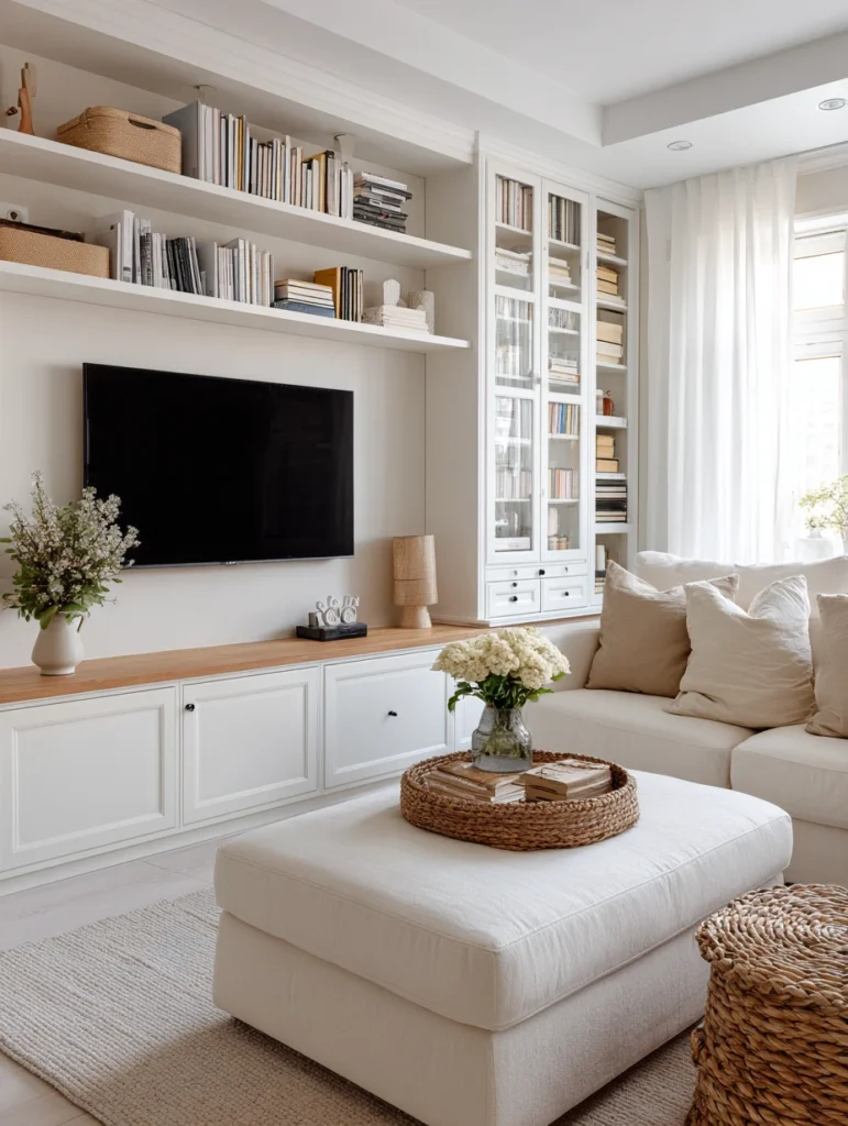 Stunning Swedish Living Room Ideas: Embrace Functional Storage