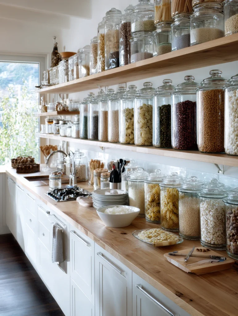 Stunning Swedish Kitchen Ideas: Glass Storage Jars