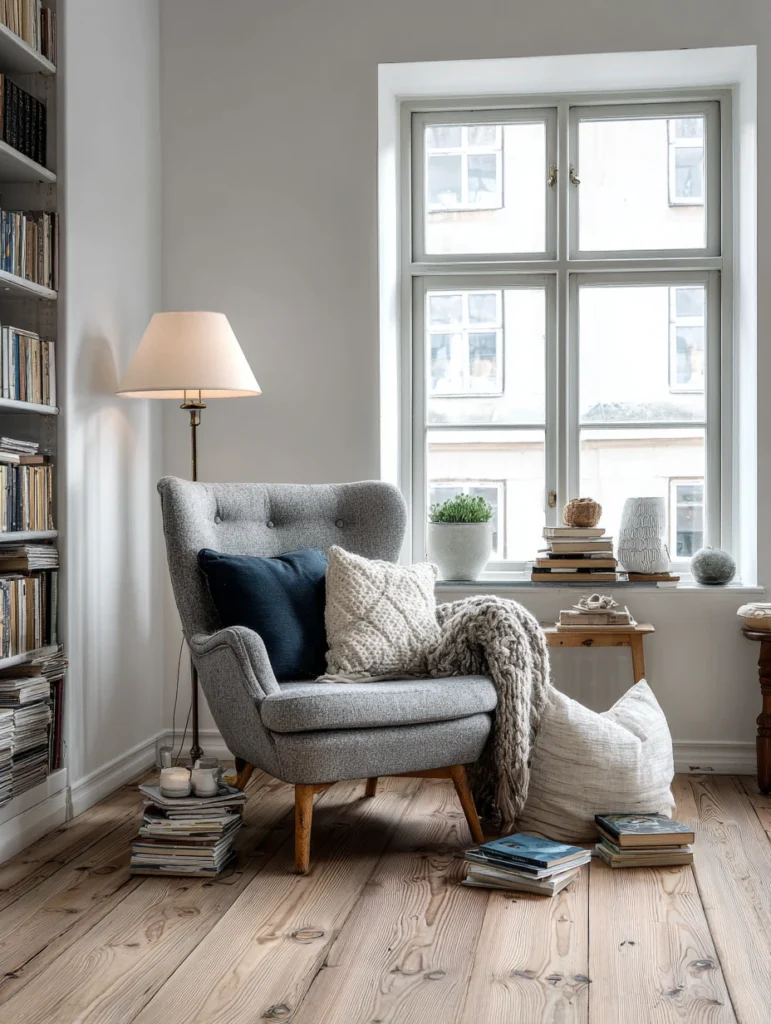 Stunning Swedish Living Room Ideas: Create Cozy Reading Nooks