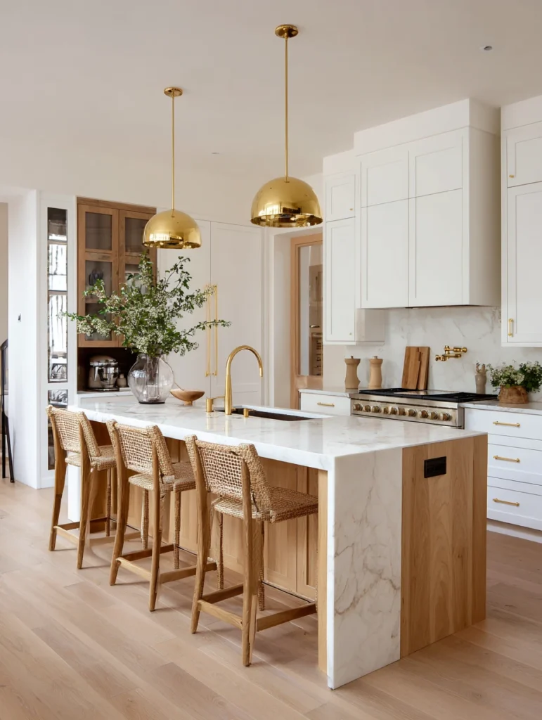 Scandinavian Kitchen Design Ideas: Add Warmth with Brass Accents