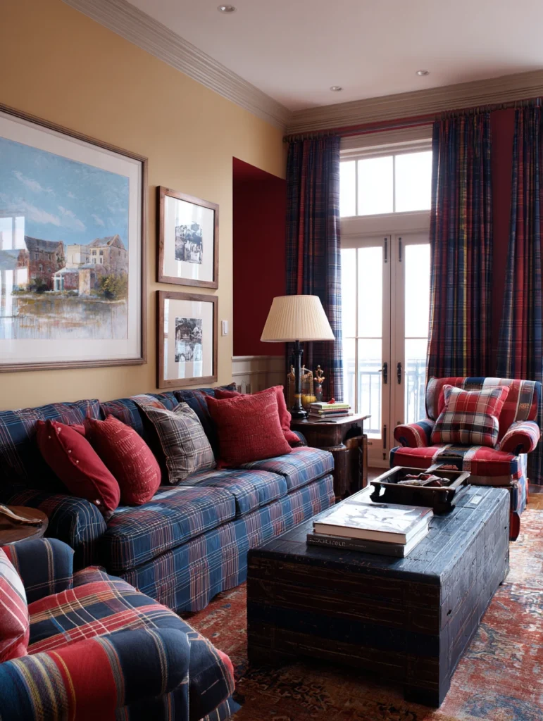 Aesthetic Scottish Living Room Ideas: Heritage Clan Tartans