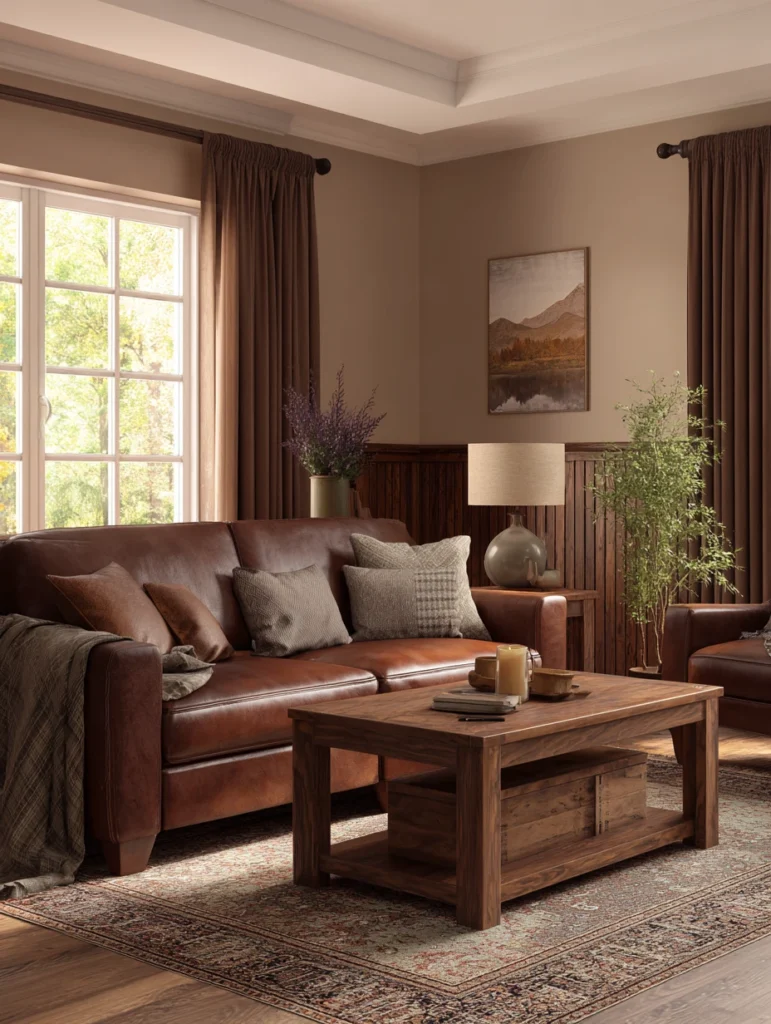 Aesthetic Scottish Living Room Ideas: Peat-Inspired Earth Tones