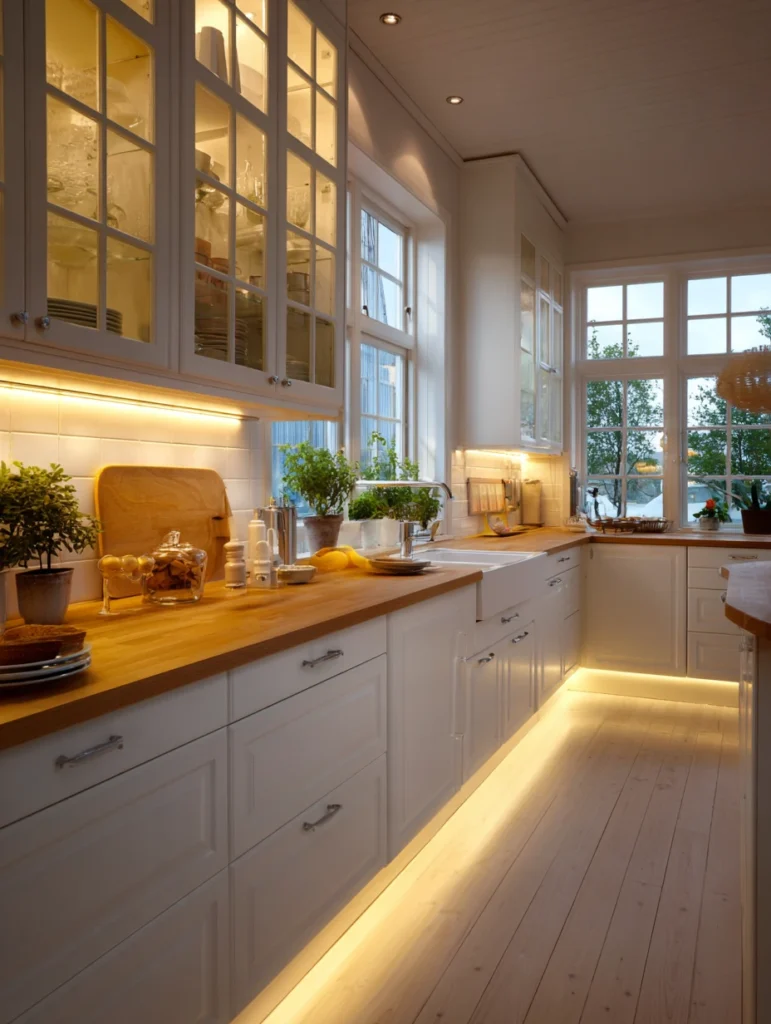 Stunning Swedish Kitchen Ideas: Under-Cabinet Lighting