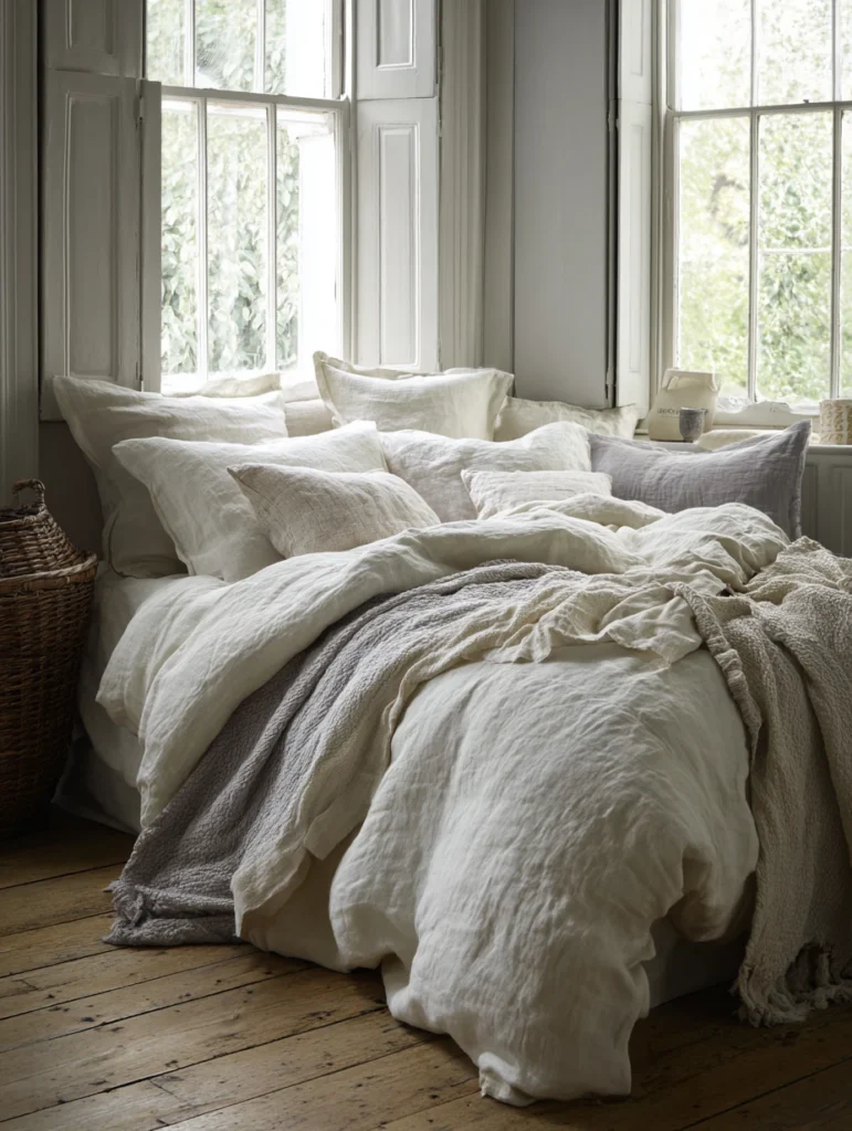Aesthetic Irish Bedroom Ideas: Layer Irish Linen Bedding for Timeless Comfort
