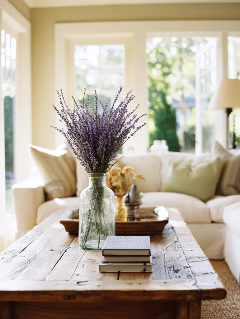 Scottish Coffee Table Styling Ideas: Incorporate Heather Sprigs and Dried Botanicals