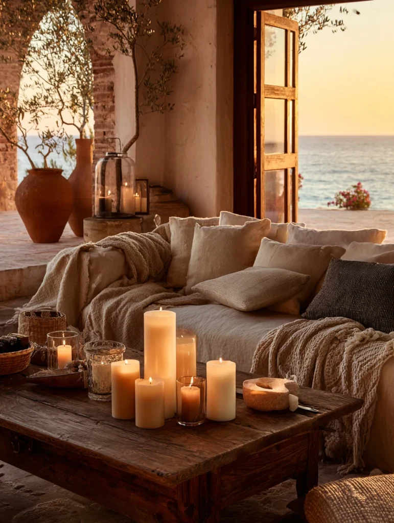 Mediterranean Coffee Table Styling Ideas: Create a Candle Moment
