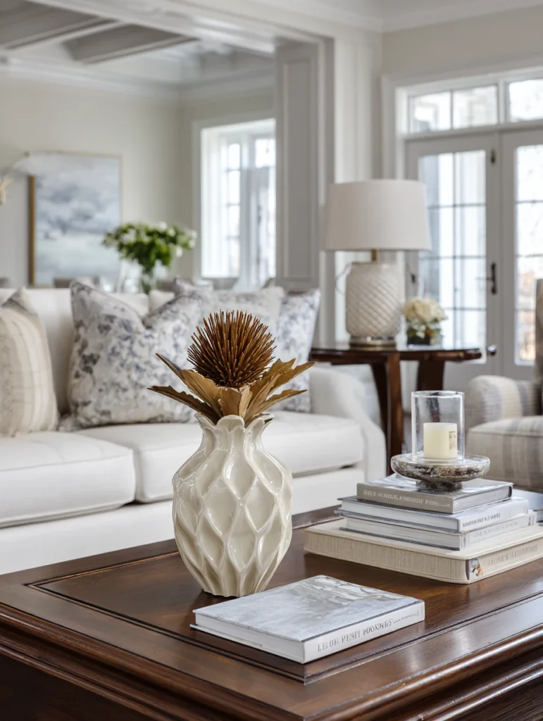 Scottish Coffee Table Styling Ideas: Style with Ceramic Thistle Figurines
