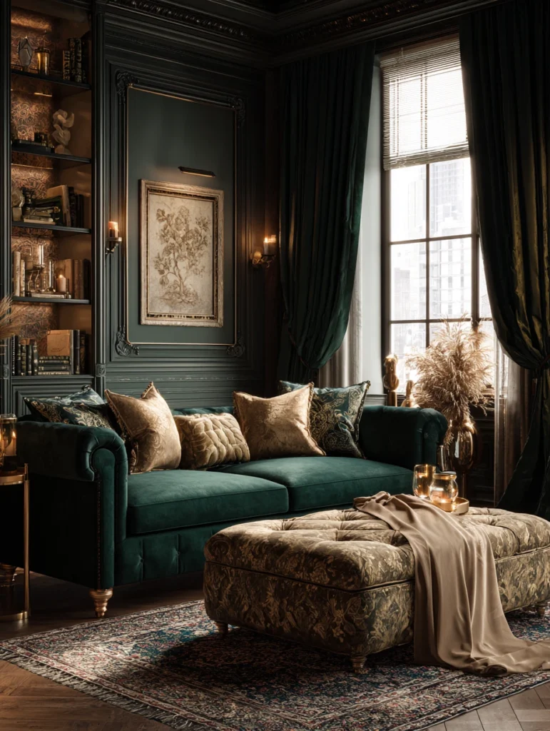 Modern Victorian Living Room Design Ideas: Layer Different Textile Textures