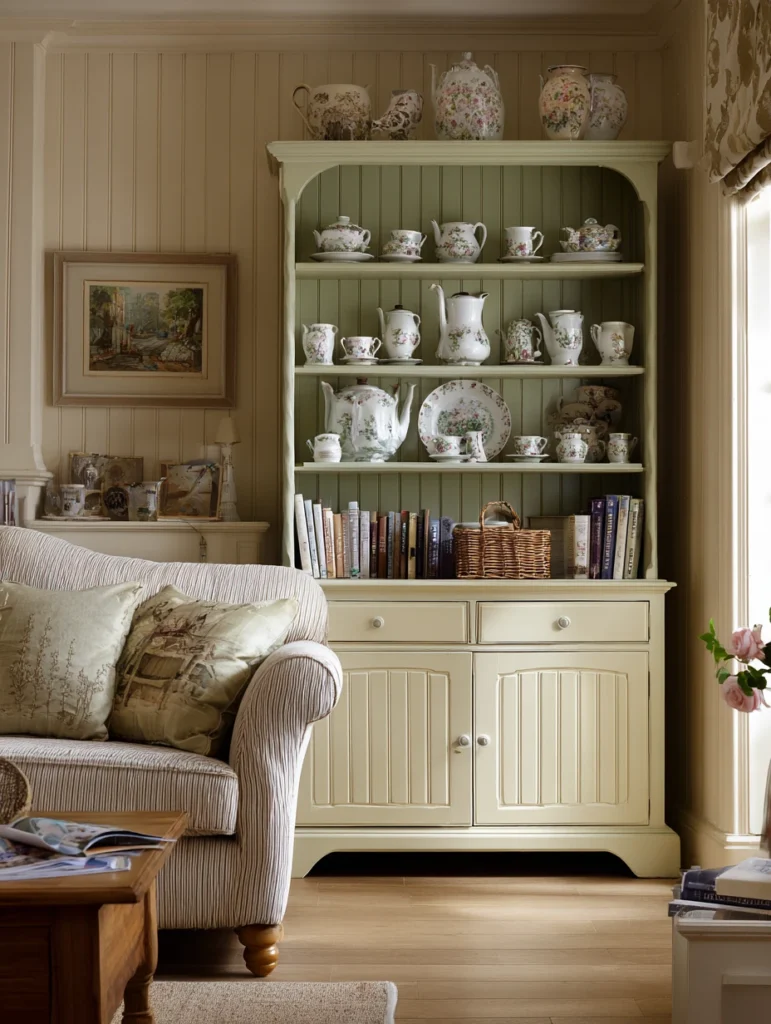Aesthetic Irish Living Room Ideas: Traditional Irish Dresser Display
