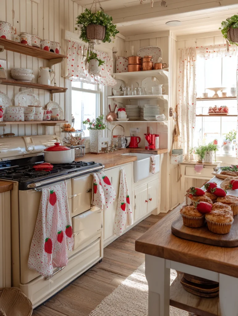 Strawberry Kitchen Decor Ideas: Strawberry Oven Mitts