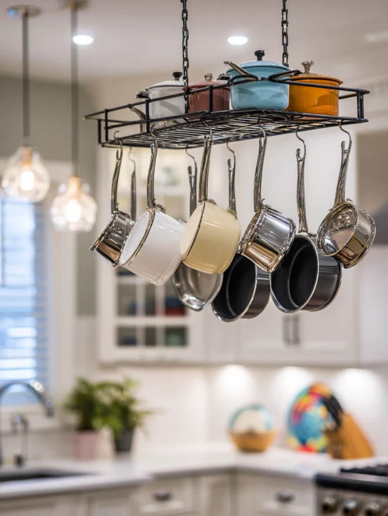 Kitchen Ideas on a Budget: Install a Pot Rack