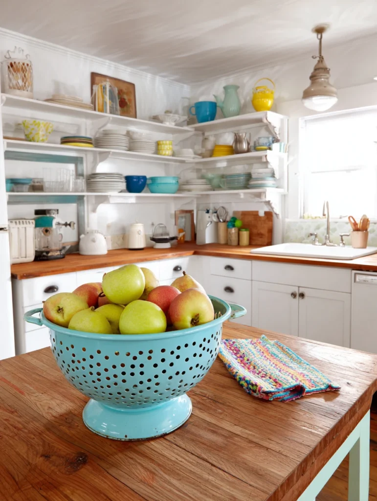 Creative Fruit Basket Ideas for Your Kitchen: Colander as Fruit Basket