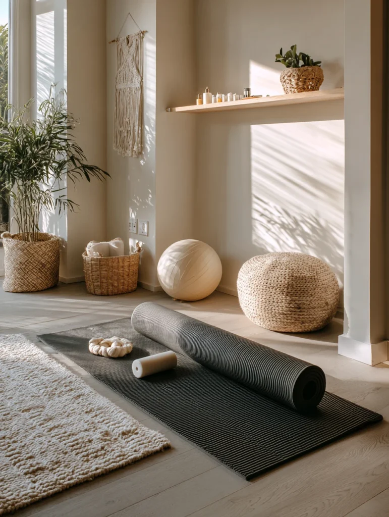 Home Gym Ideas: Create a Stretching Station with Foam Rollers