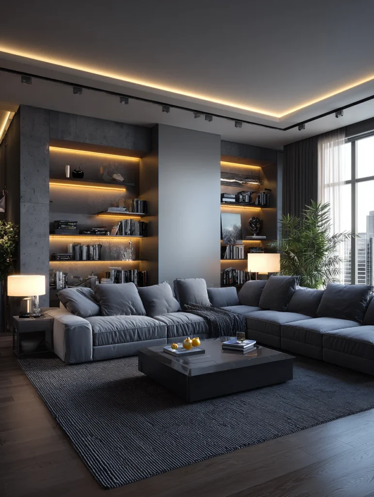 Grey Couch Living Room Ideas: Layer Your Lighting
