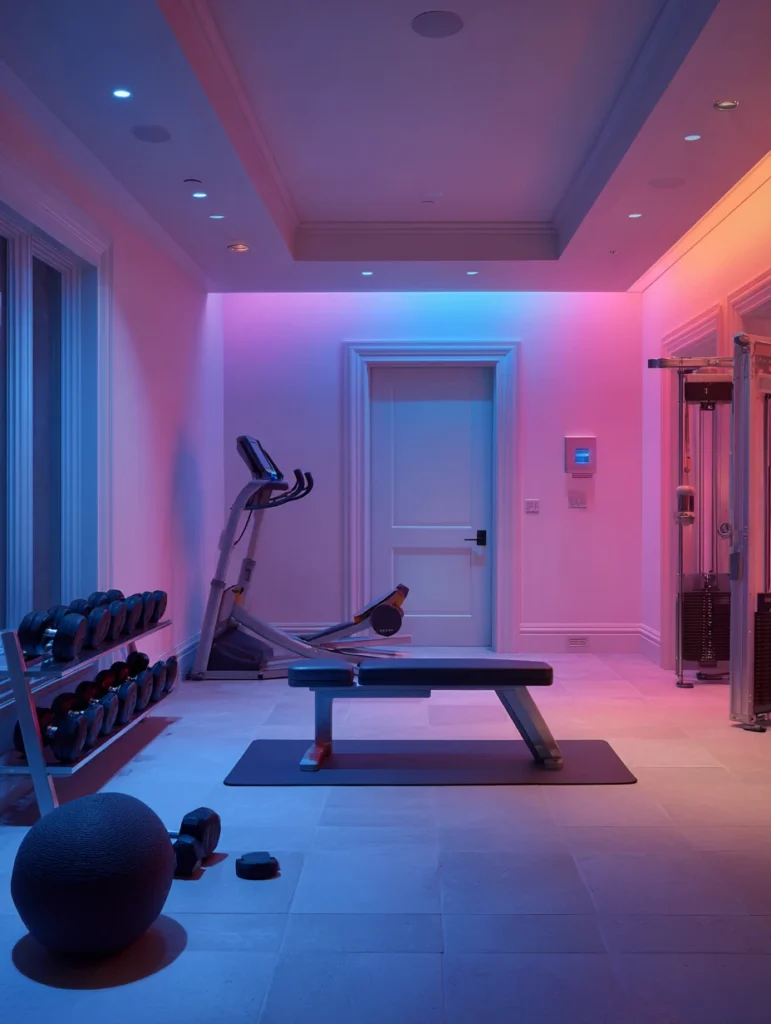 Home Gym Ideas: Install Smart Lighting for Workout Ambiance