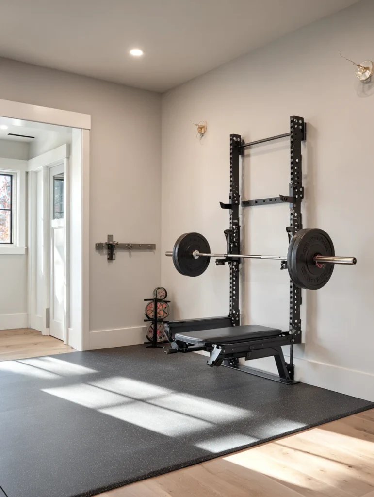 Home Gym Ideas: Set Up a Wall-Mounted Folding Rack