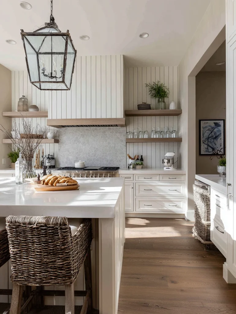 Elegant Kitchen Ideas: Textured Wall Treatments