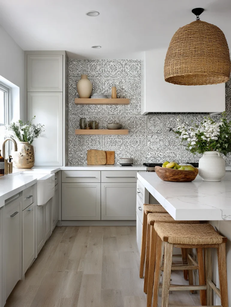 Kitchen Ideas on a Budget: Add Peel-and-Stick Wallpaper