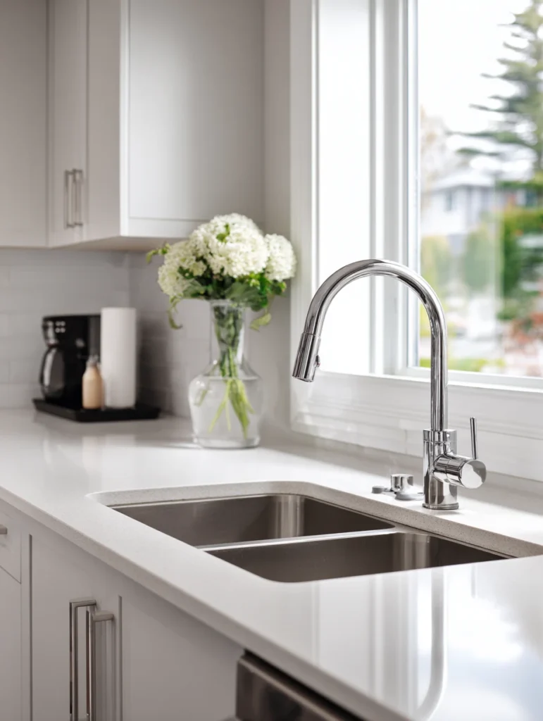 Kitchen Wash Basin Ideas: Use a Magnetic Sponge Holder Inside the Sink