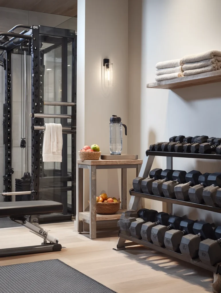 Home Gym Ideas: Create a Hydration Station with Easy Access