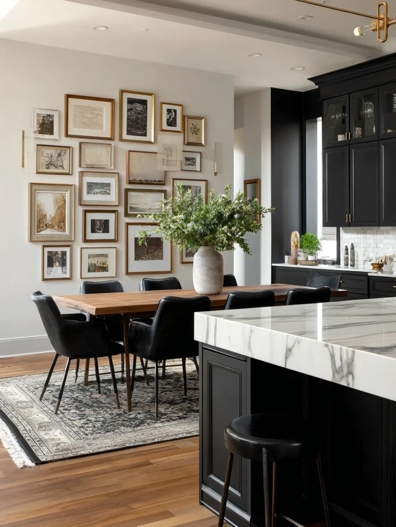 Elegant Kitchen Ideas: Gallery Wall or Art Display