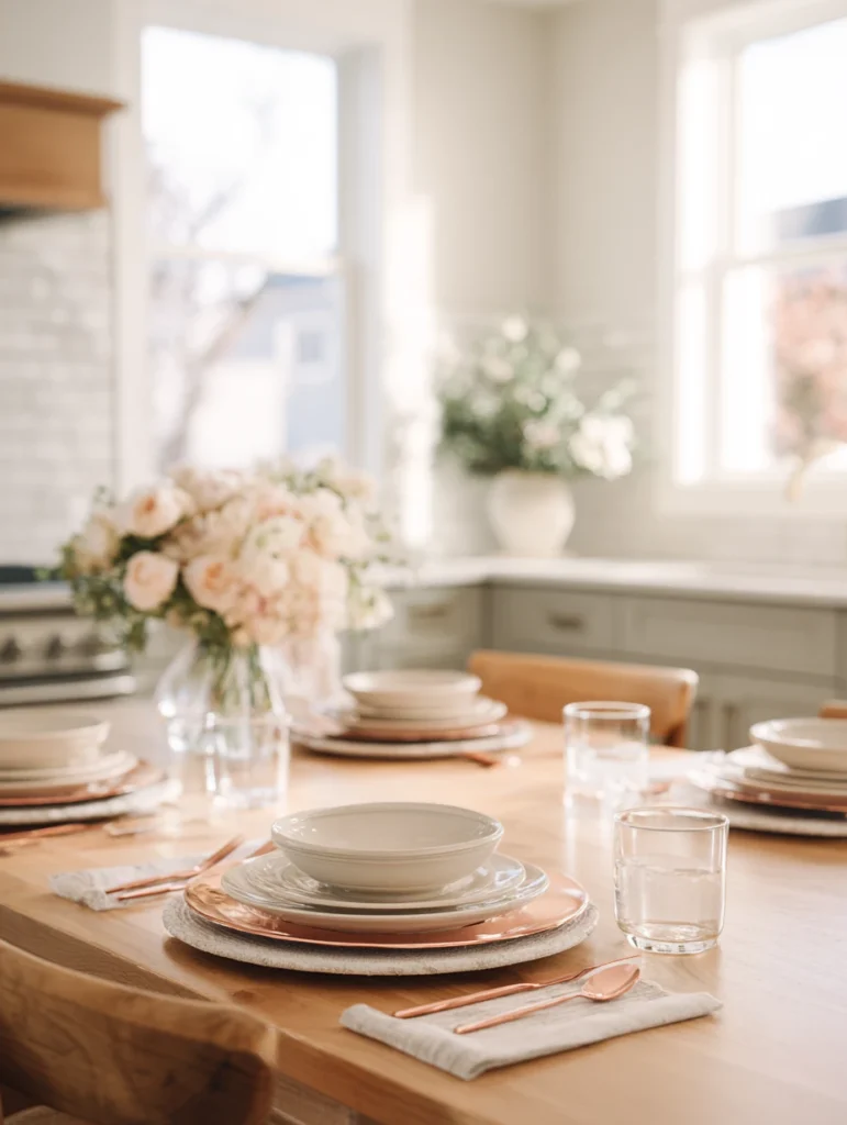 Rose Gold Kitchen Ideas: Rose Gold Flatware for Everyday Soft Luxury
