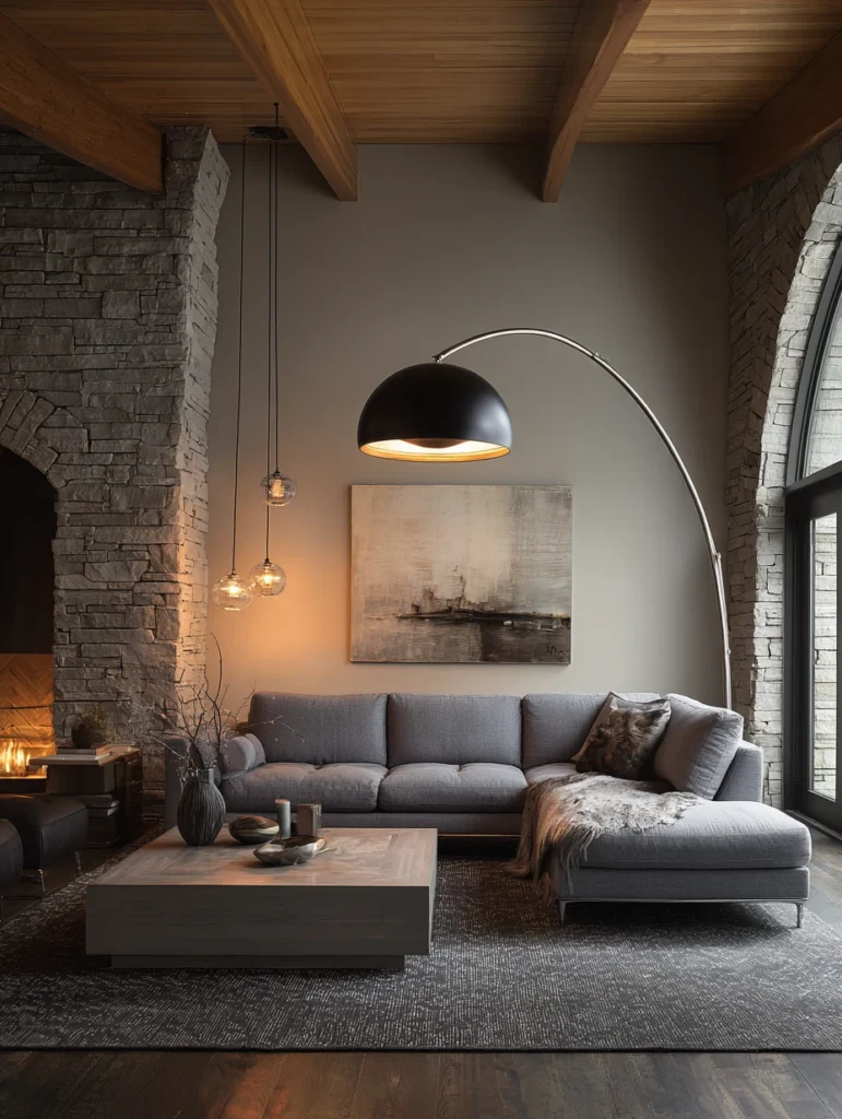 Grey Couch Living Room Ideas: Light It Up with Statement Lighting