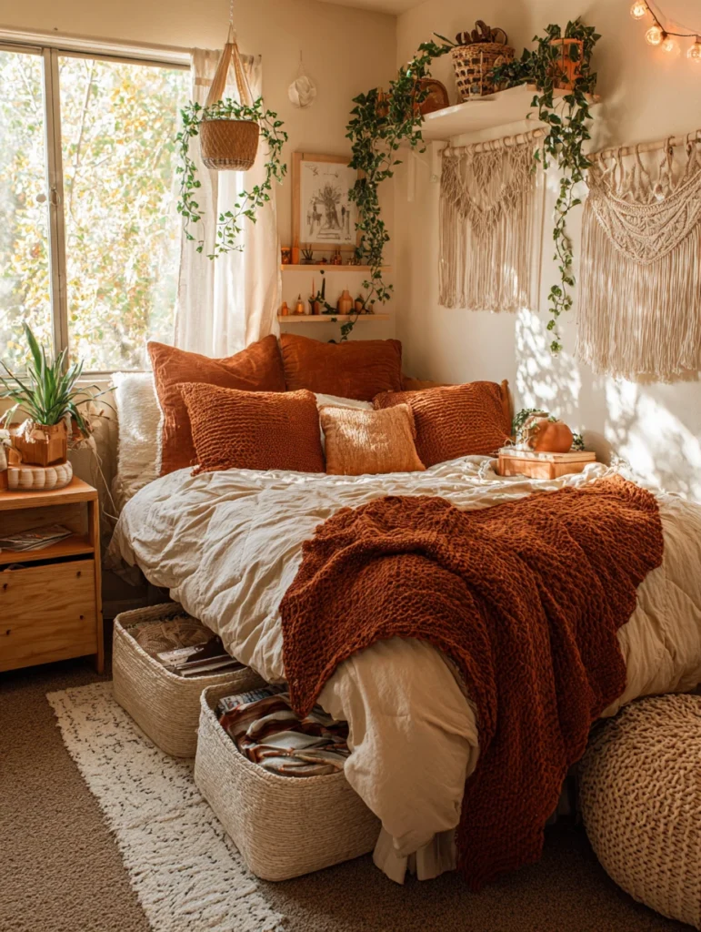 Dorm Room Color Ideas: Terracotta and Cream