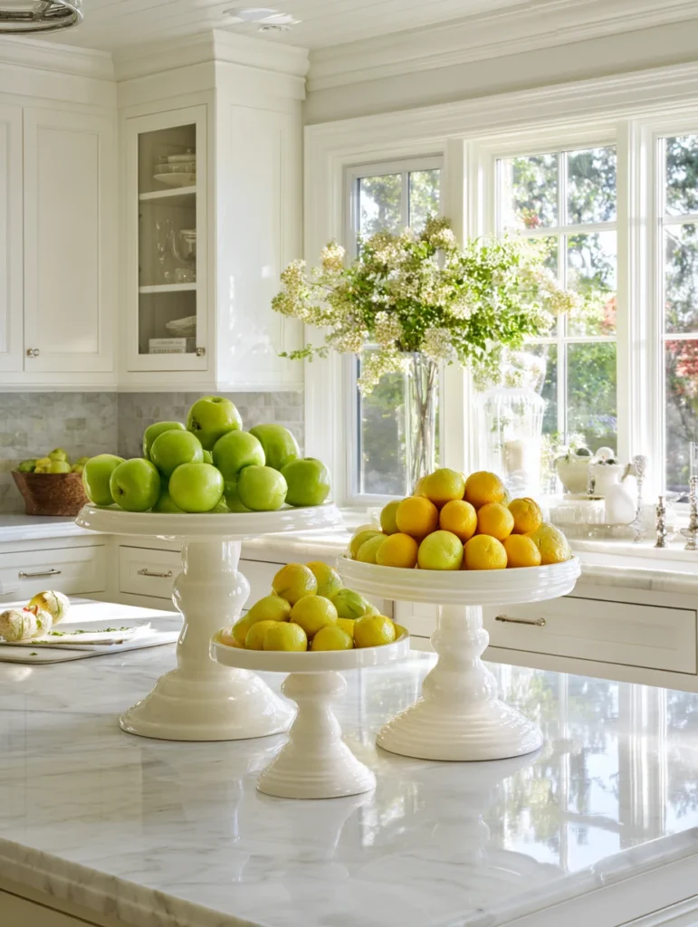 Creative Fruit Basket Ideas for Your Kitchen: Tiered Cake Stand Conversion