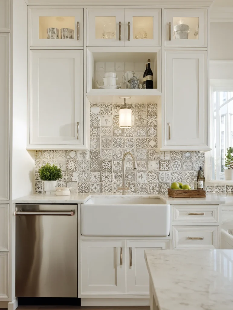 Above Kitchen Sink Ideas: Add a Tile Backsplash Feature