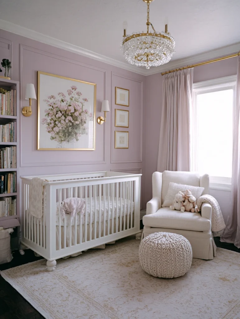 Elegant French Nursery Ideas: Lavender Color Palette
