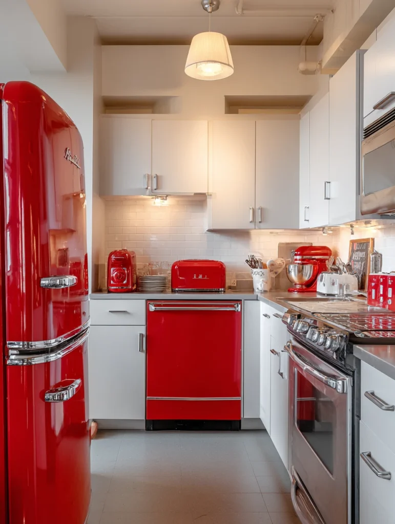 Red Kitchen Decor Ideas: Red Kitchen Appliances