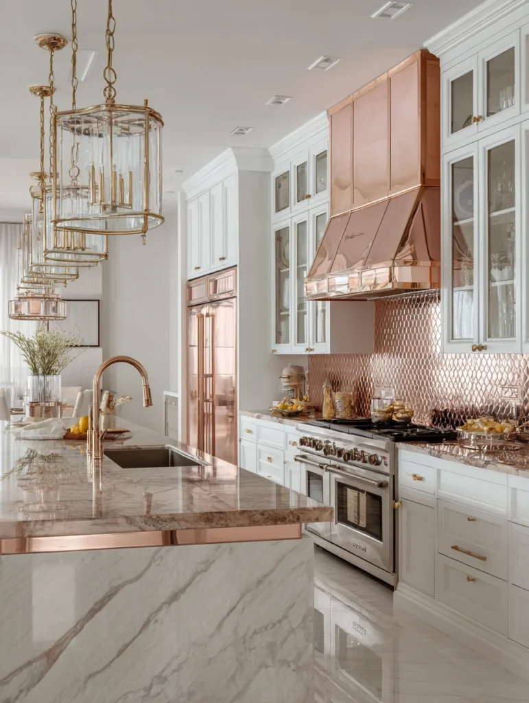 Rose Gold Kitchen Ideas