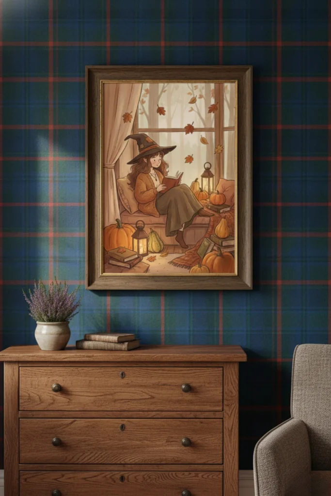 Bedroom Wall Art Ideas: The Autumn Witch Wall Art Print