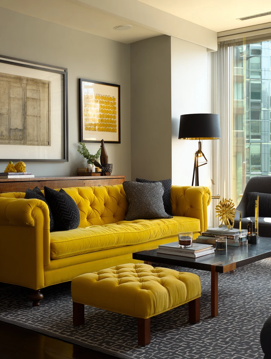 Yellow Couch Living Room Ideas
