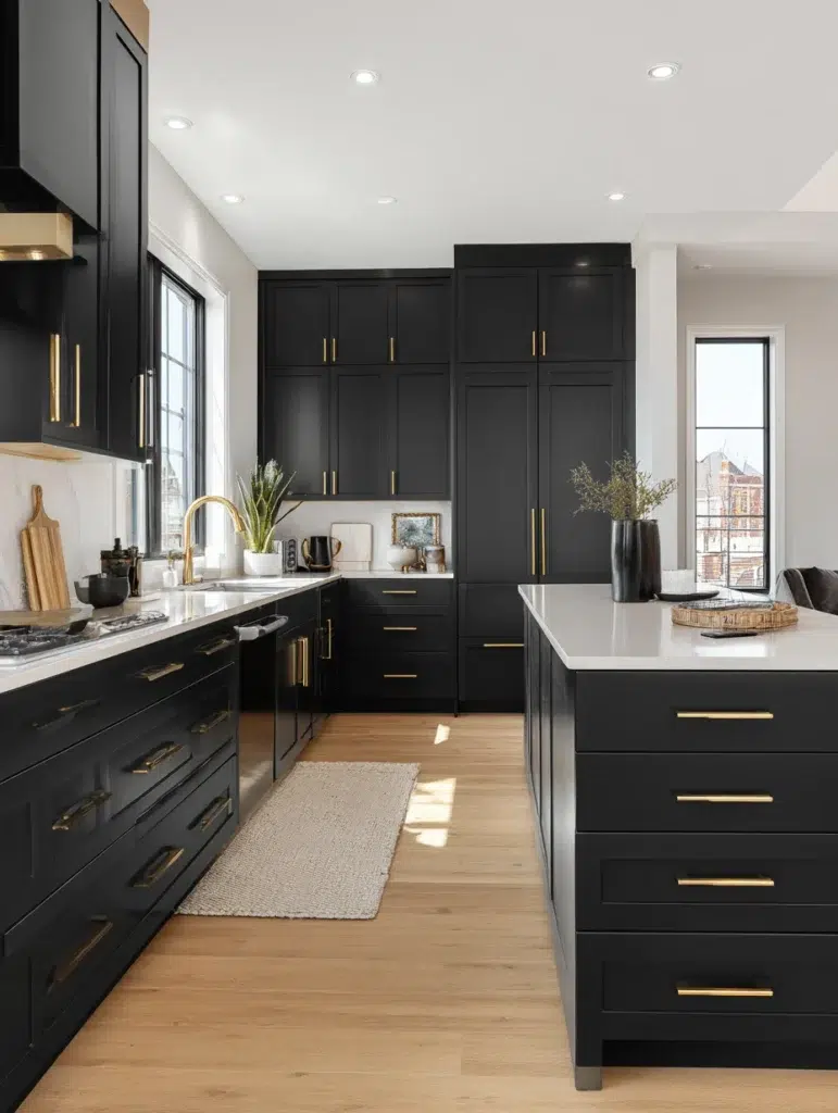 1 Matte Black Cabinets