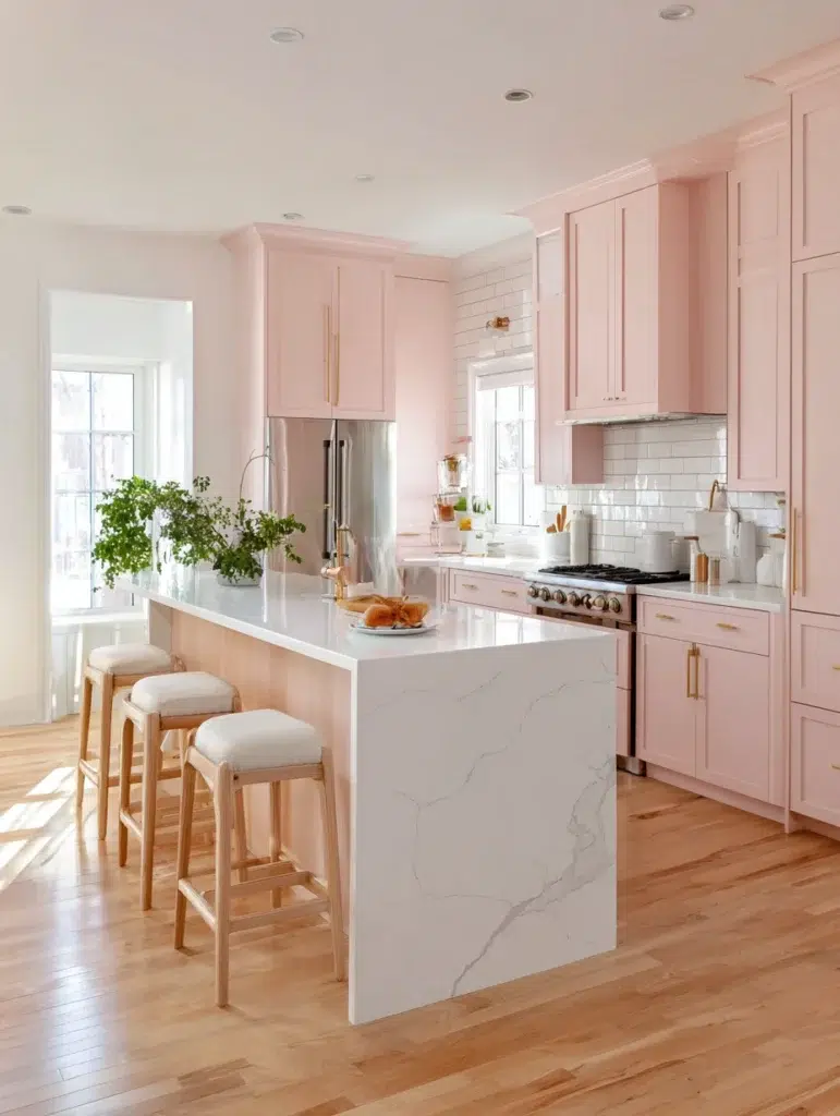 1 Pale Pink Cabinets