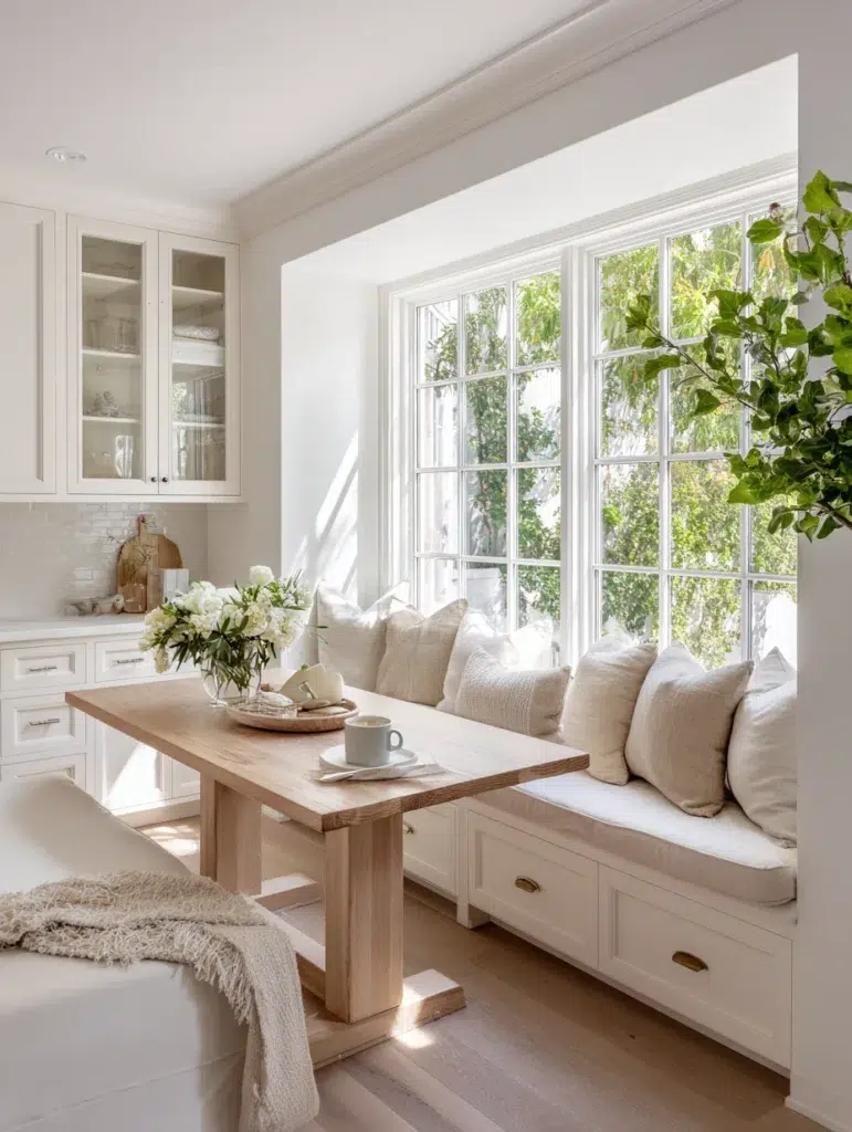 1 Window Side Banquette Seating