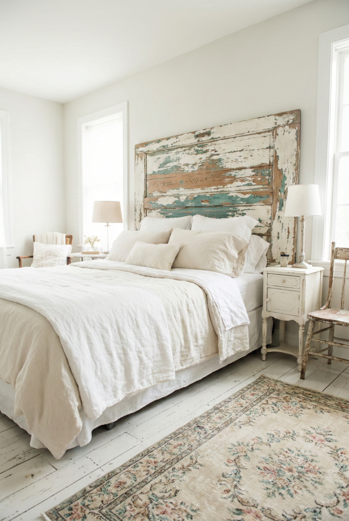 1. Distressed Wood Headboards