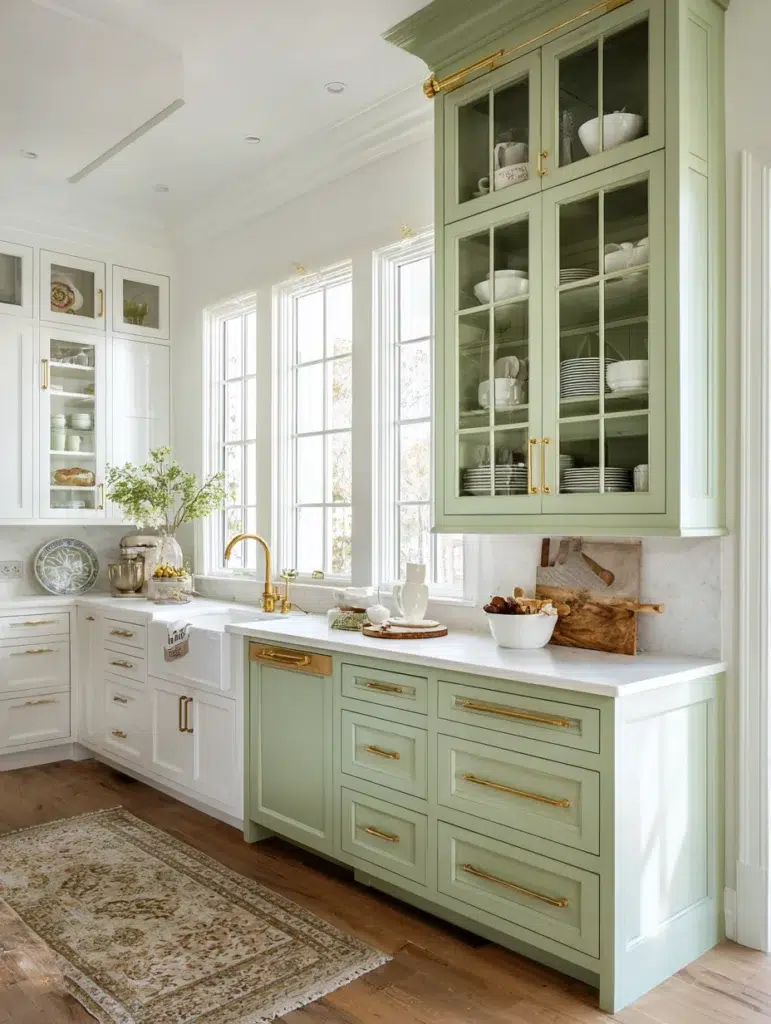 10 Painted Cabinet Interiors