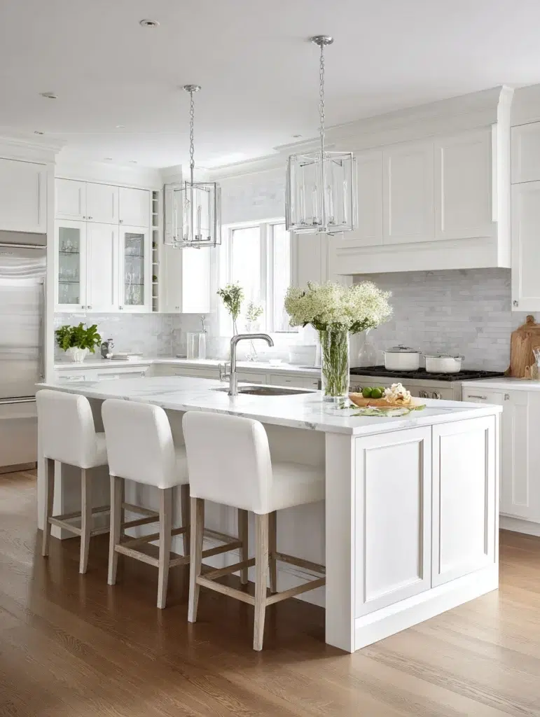 10 Use White Bar Stools