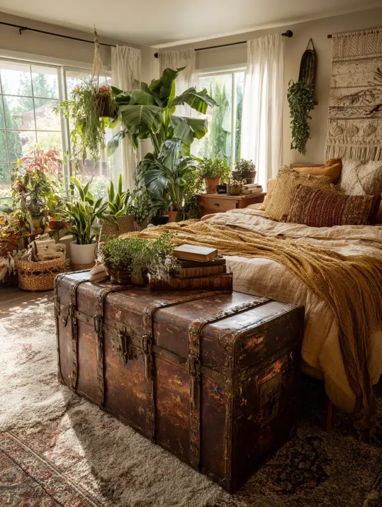 14 Bring in a Vintage Trunk