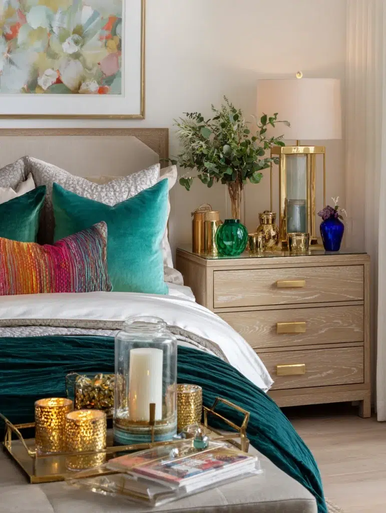 14 Mixed Metallic and Jewel Tone