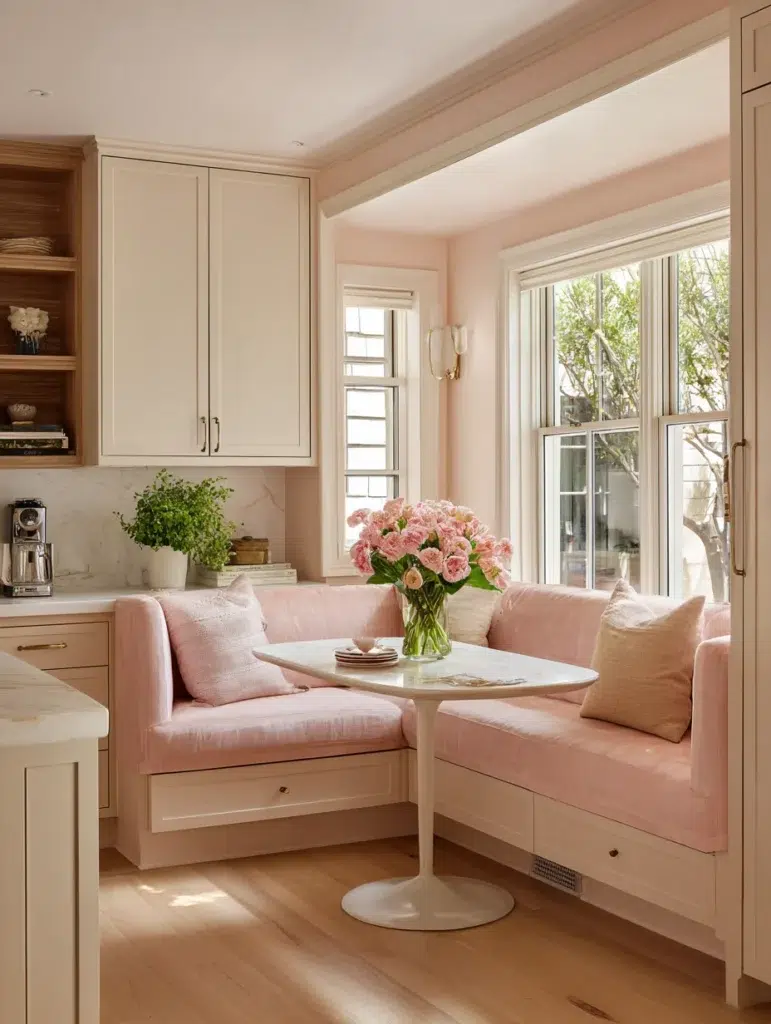 16 Blush Pink Dining Nook