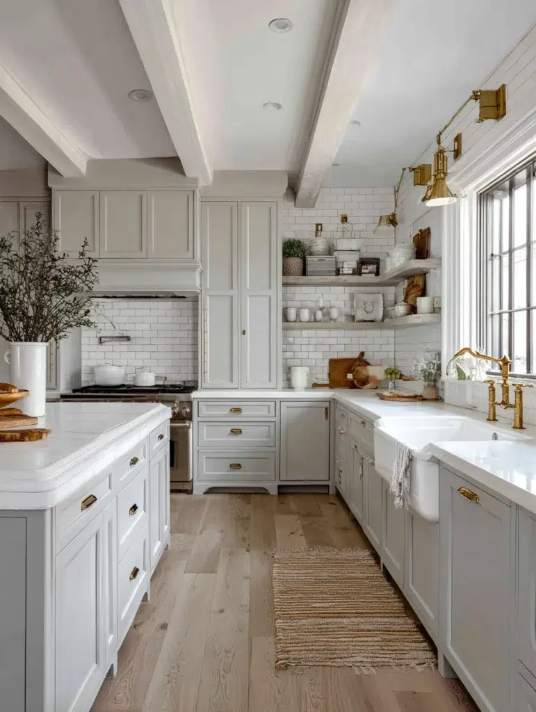 17 Soft Grey Cabinets